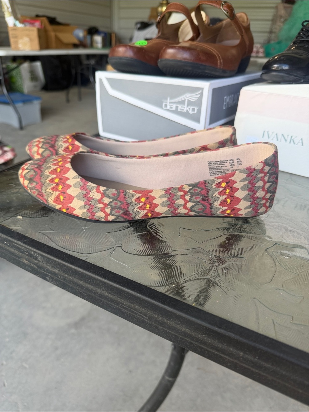 LOWER EAST SIDE Multicolor Patterned Ballet Flats